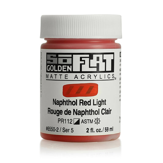 Golden SoFlat Matte Acrylic 2oz Naphthol Red Light S5