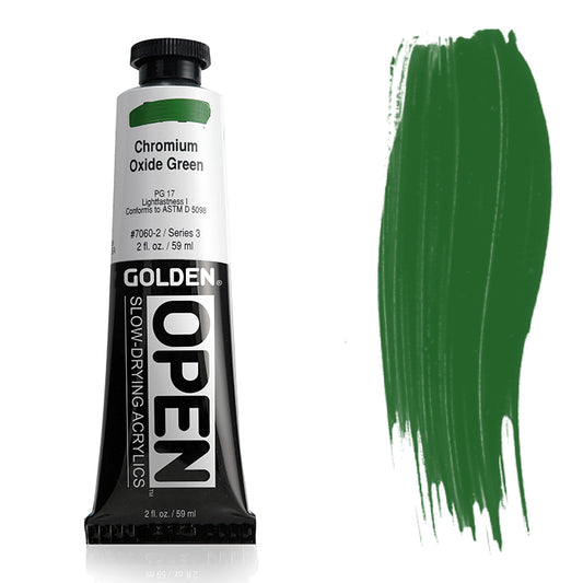 Golden Open Acrylic Chromium Oxide Green 2oz