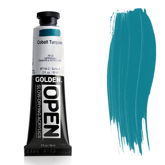 Golden Open Acrylic Cobalt Turquoise 2oz ⚠️