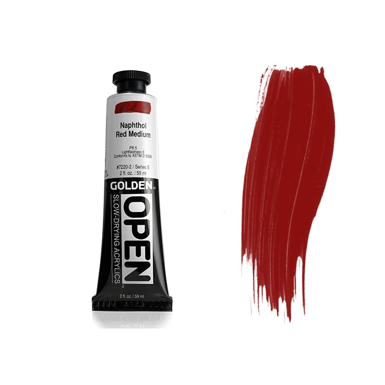 Golden Open Acrylic Naphthol Red Medium 2oz
