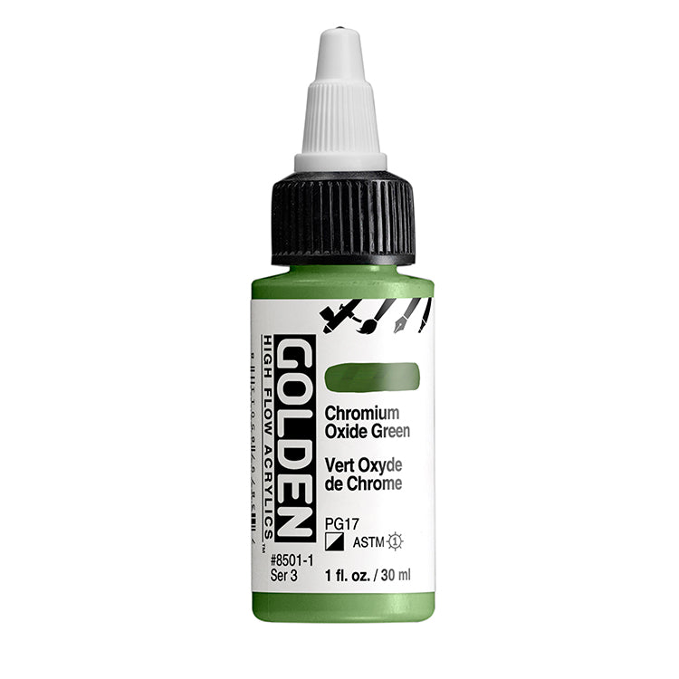 Golden High Flow Acrylic Chromium Oxide Green 1oz