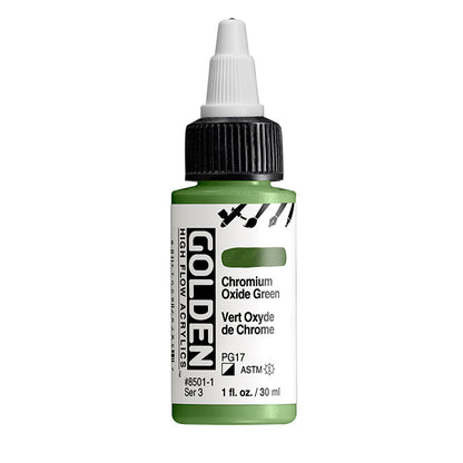 Golden High Flow Acrylic Chromium Oxide Green 1oz