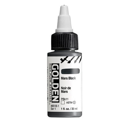 Golden High Flow Acrylic Mars Black 1oz