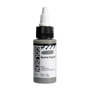 Golden High Flow Acrylic Neutral Gray N5 1oz ⚠️