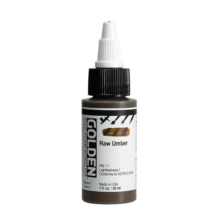 Golden High Flow Acrylic Raw Umber 1oz ⚠️