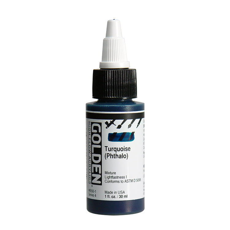 Golden High Flow Acrylic Turquoise Phthalo 1oz