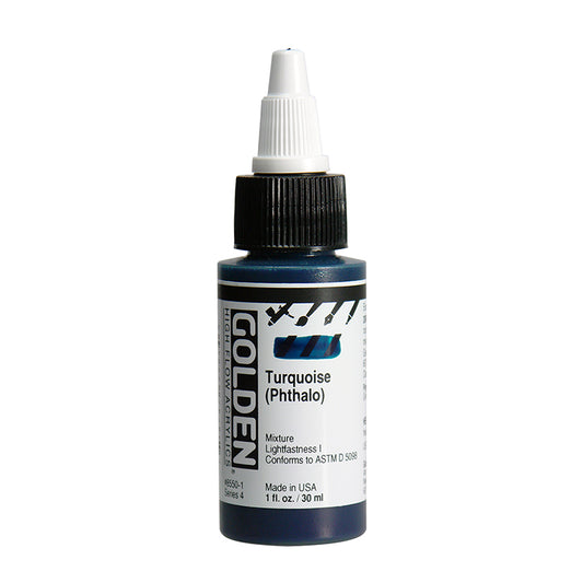 Golden High Flow Acrylic Turquoise Phthalo 1oz