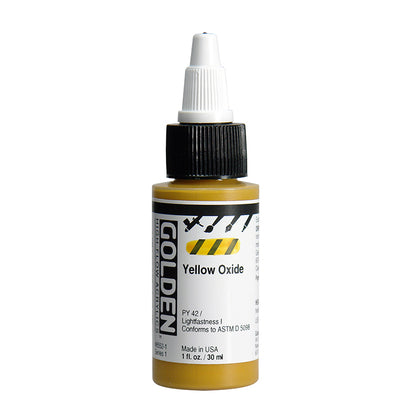 Golden High Flow Acrylic Yellow Oxide 1oz