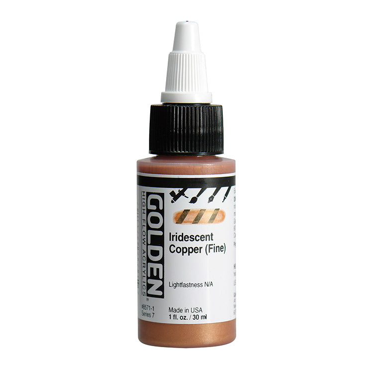 Golden High Flow Acrylic Iridescent Copper Fine 1oz