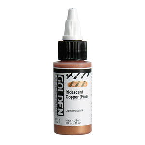 Golden High Flow Acrylic Iridescent Copper Fine 1oz