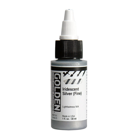 Golden High Flow Acrylic Iridescent Silver Fine 1oz
