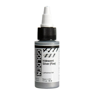 Golden High Flow Acrylic Iridescent Silver Fine 1oz
