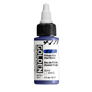 Golden High Flow Acrylic Phthalo Blue Red Shade 1oz