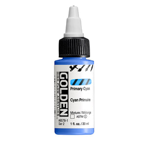 Golden High Flow Acrylic Primary Cyan 1oz