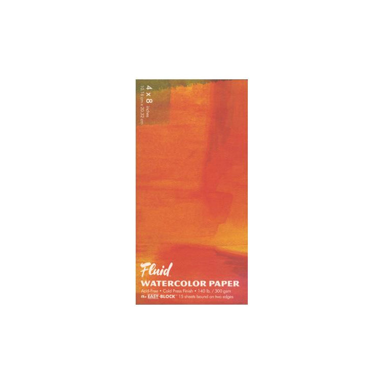 Global Fluid Cold Press Watercolor Block 4x8
