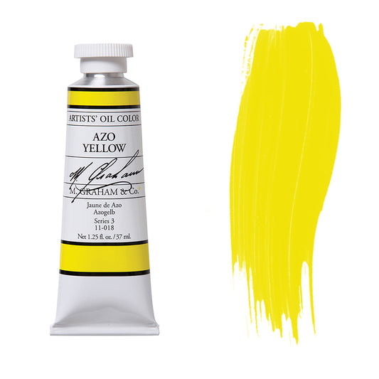 M. Graham Artist Oil Color Azo Yellow 1.2 5oz