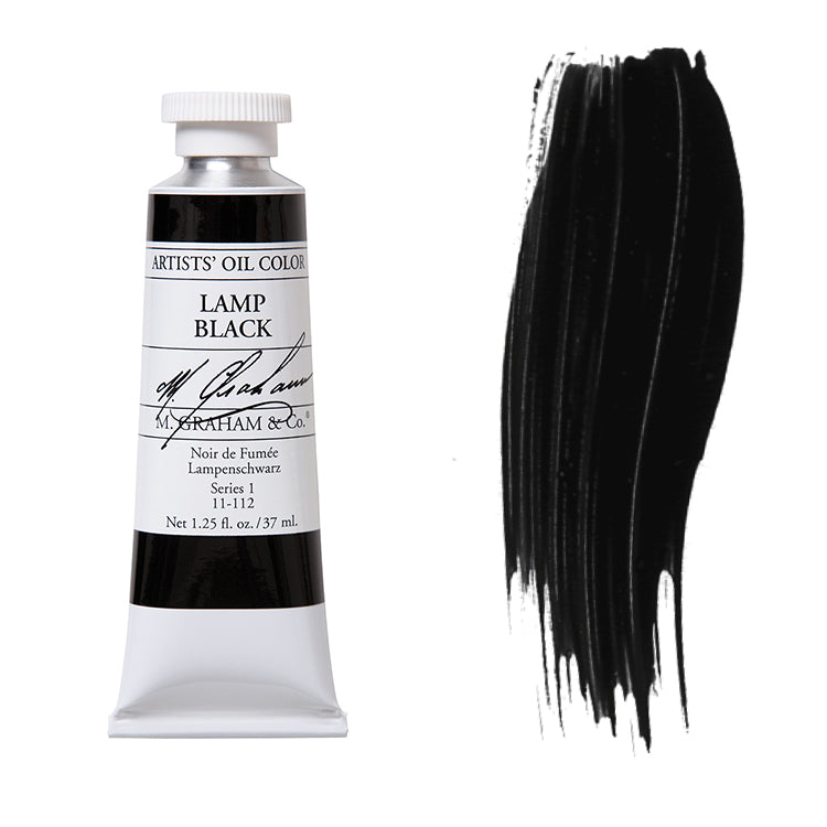 M. Graham Artist Oil Color Lamp Black 1.25oz