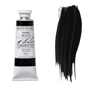 M. Graham Artist Oil Color Mars Black 1.25oz