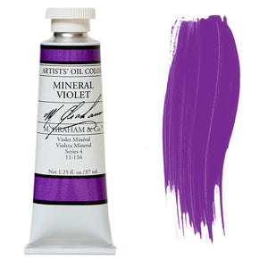M. Graham Artist Oil Color Mineral Violet 1.25oz