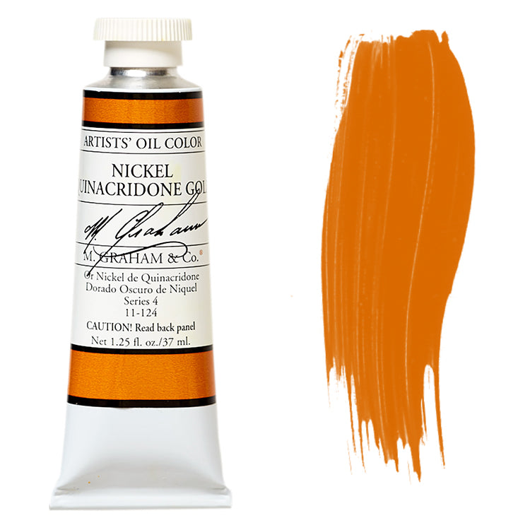 M. Graham Artist Oil Color Nickel Quinacridone Gold 1.25oz