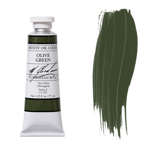 M. Graham Artist Oil Color Olive Green 1.25oz