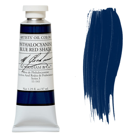 M. Graham Artist Oil Color Phthalo Blue Red Shade 1.25oz