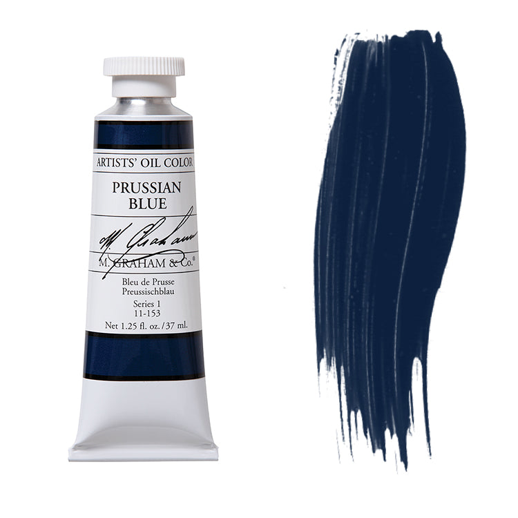 M. Graham Artist Oil Color Prussian Blue 1.25oz