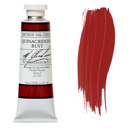 M. Graham Artist Oil Color Quinacridone Rust 1.25oz