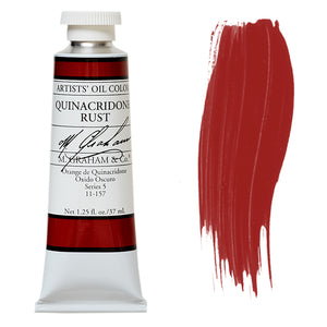 M. Graham Artist Oil Color Quinacridone Rust 1.25oz
