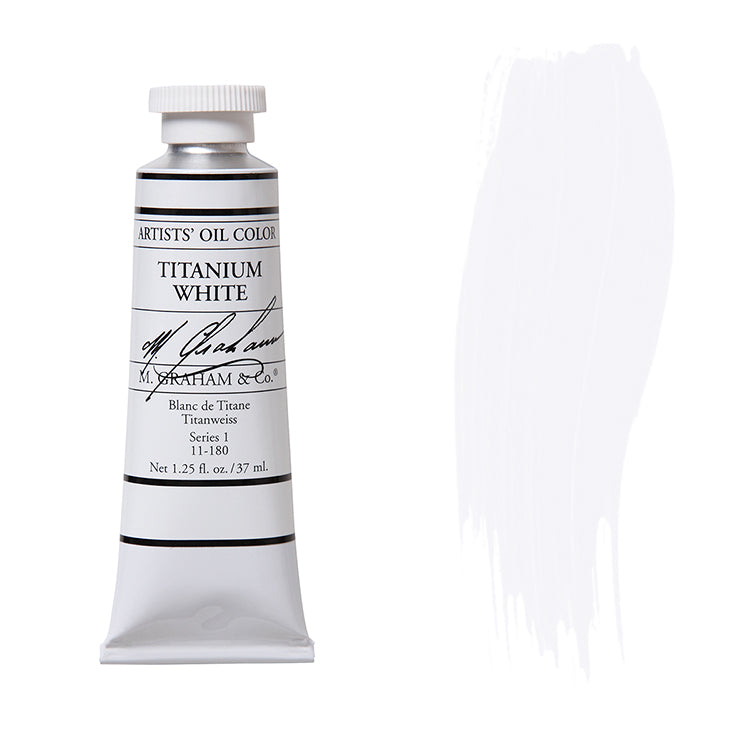 M. Graham Artist Oil Color Titanium White 1.25oz