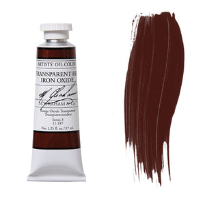 M. Graham Artist Oil Color Transparent Red Oxide 1.25oz