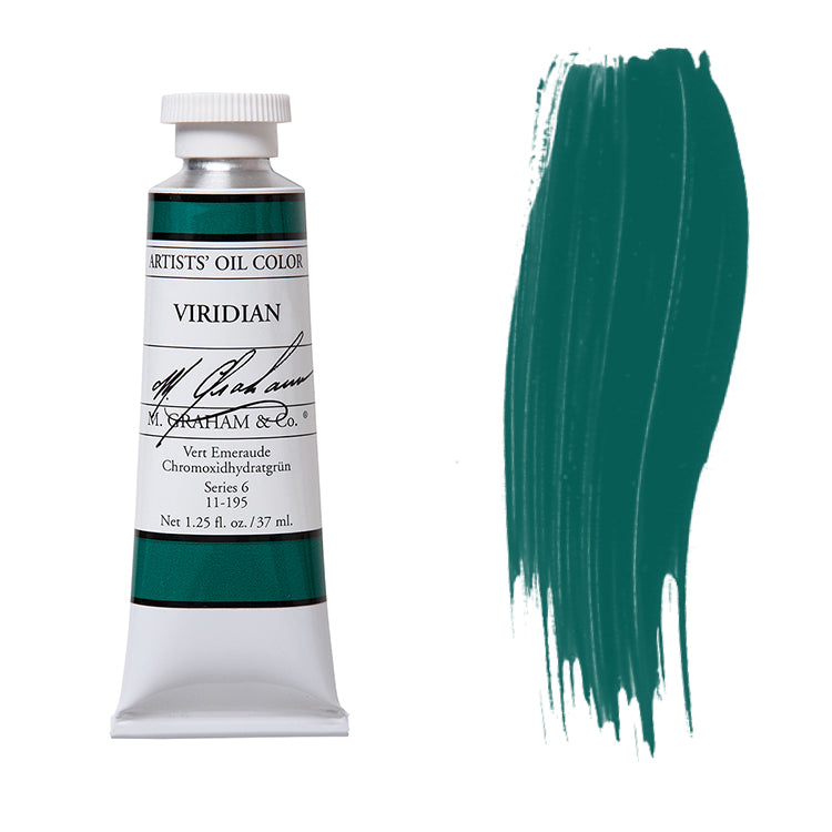 M. Graham Artist Oil Color Viridian 1.25oz