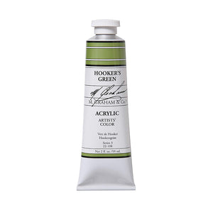 M Graham Artists Acrylic Hookers Green 60ml Tube