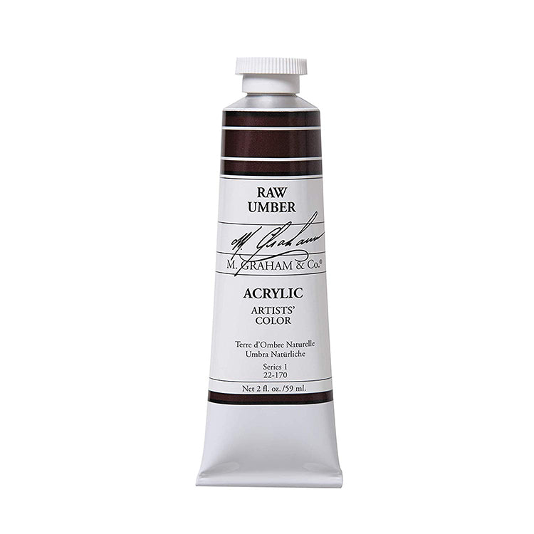 M Graham Artists Acrylic Raw Umber 60ml Tube