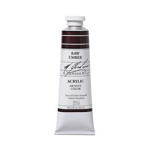 M Graham Artists Acrylic Raw Umber 60ml Tube
