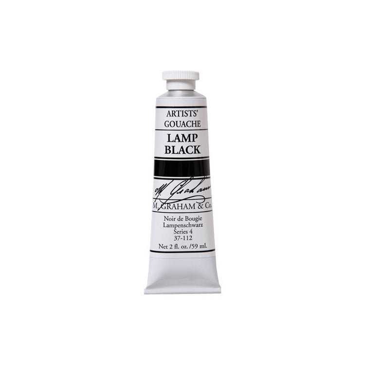 M. Graham Artists Gouache 60ml Lamp Black