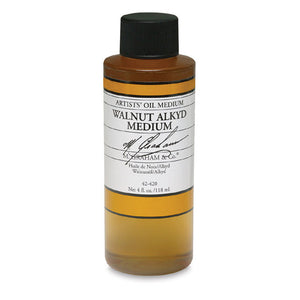 M. Graham 4oz Walnut Alkyd Oil Medium