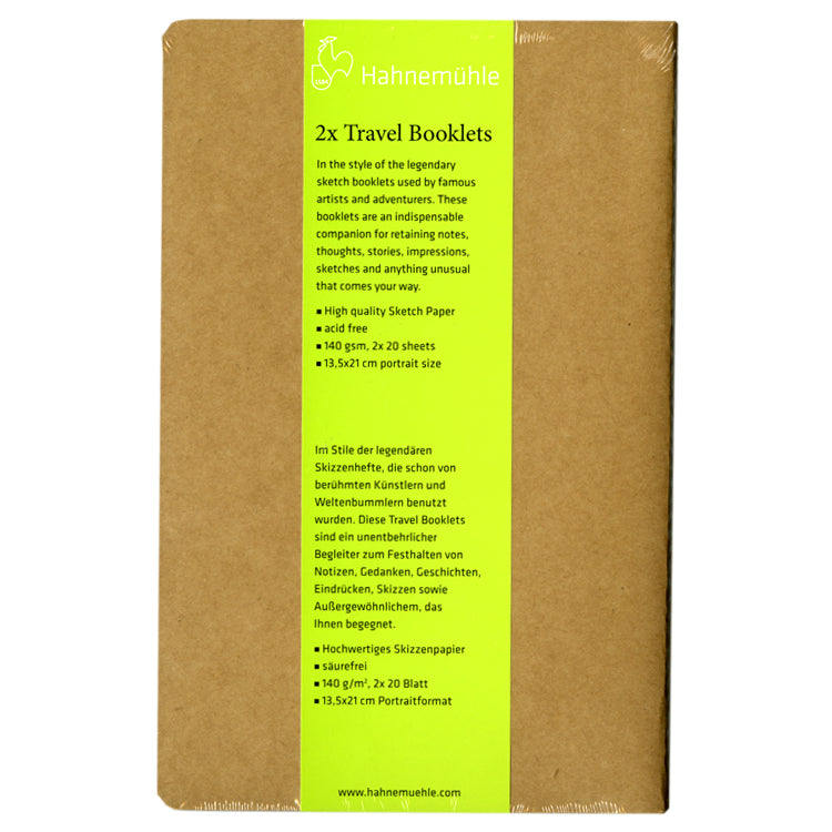 Hahnemuhle 2 Travel Booklets 5.27x8.19
