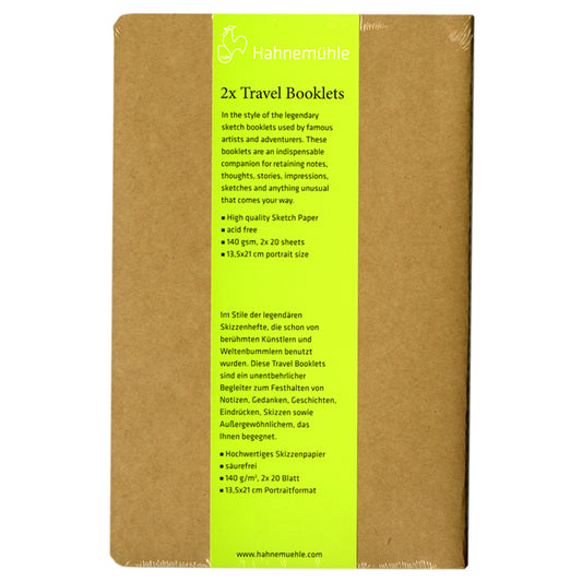 Hahnemuhle 2 Travel Booklets 5.27x8.19