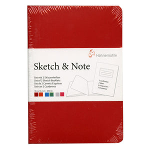 Hahnemuhle Sketch & Note A6 Booklets Red/Orange Bundle