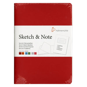Hahnemuhle Sketch & Note A5 Booklets Red/Orange Bundle