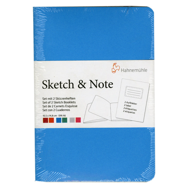 Hahnemuhle Sketch & Note A6 Booklets Blue/Green Bundle