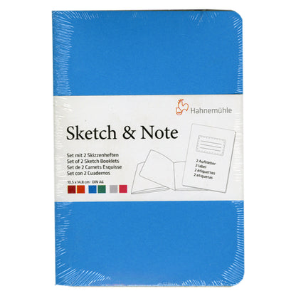 Hahnemuhle Sketch & Note A6 Booklets Blue/Green Bundle