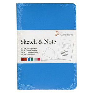 Hahnemuhle Sketch & Note A6 Booklets Blue/Green Bundle