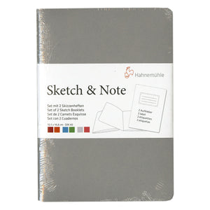 Hahnemuhle Sketch & Note A6 Booklets Grey/Pink Bundle