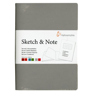 Hahnemuhle Sketch & Note A5 Booklets Grey/Pink Bundle