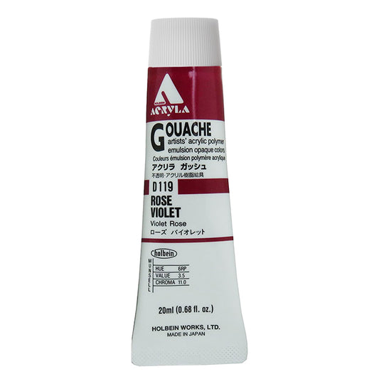 Holbein Acrylic Gouache 20ml Rose Violet