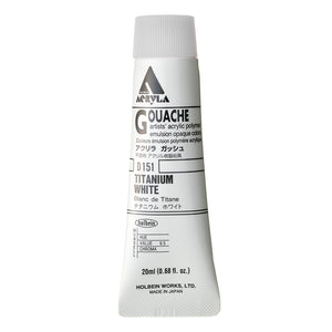 Holbein Acrylic Gouache 20ml Titanium White