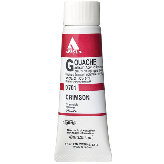 Holbein Acrylic Gouache 40ml Crimson