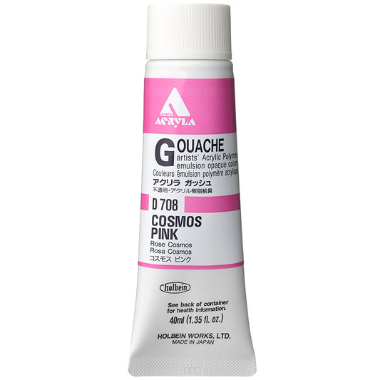 Holbein Acrylic Gouache 40ml Cosmos Pink